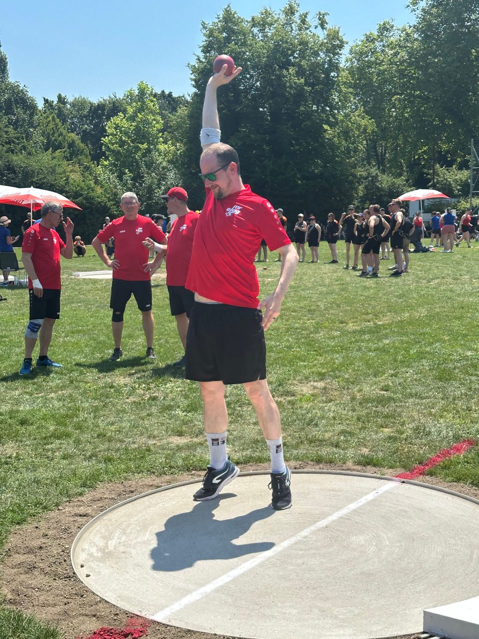 Die Männerriege im Wettkampf-Einsatz